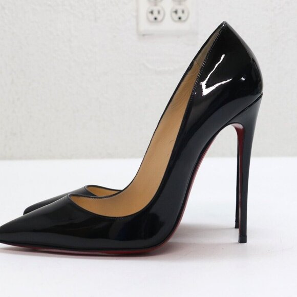 Christian Louboutin So Kate Black Pointed Toe Pump Size 9 US/39 EU - Picture 8 of 11